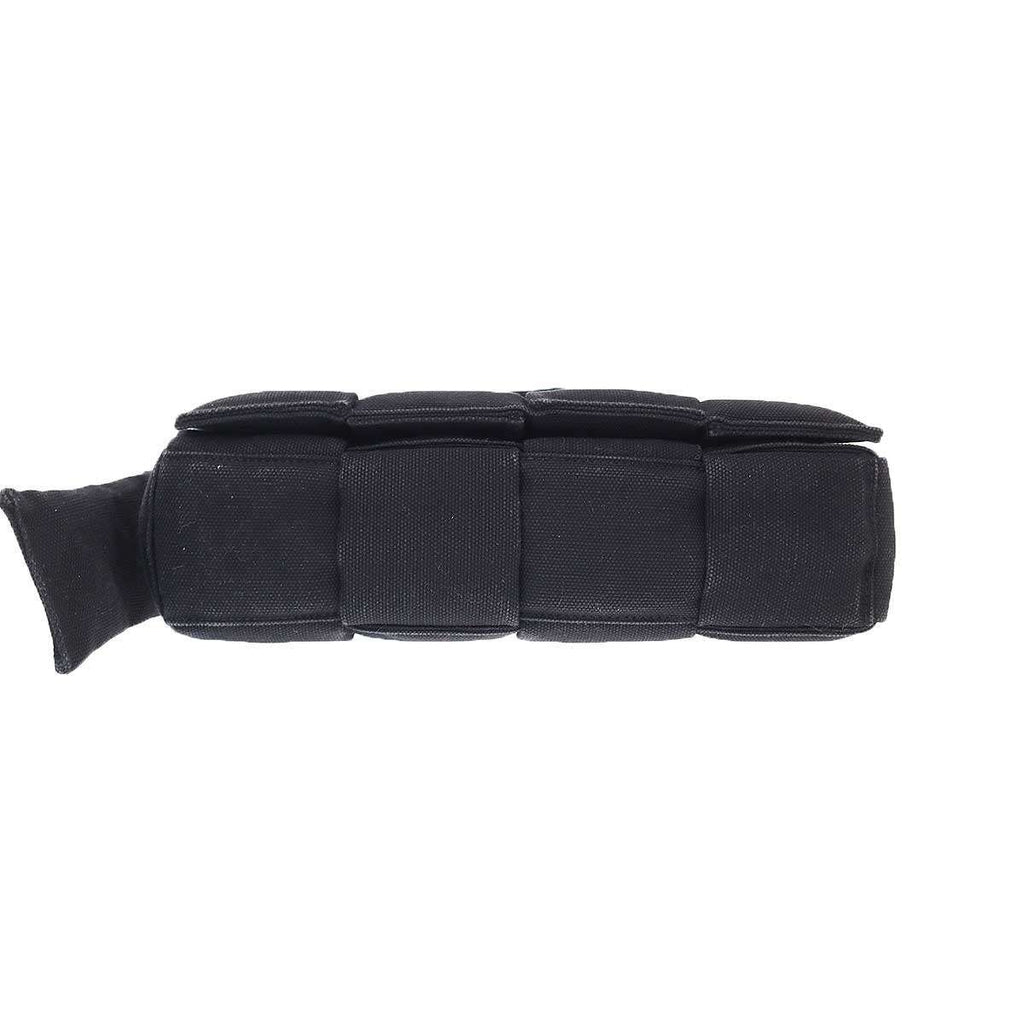 Bottega Veneta Padded Tech Cassette Canvas Intrecciato Shoulder Bag Black — view 5