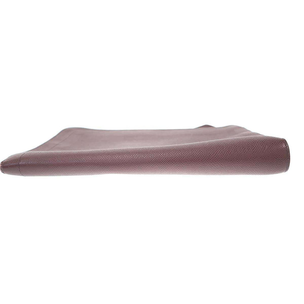 Hermes Zip Tablet Leather Clutch Brown — view 4