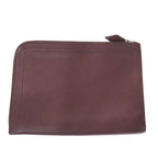 Hermes Zip Tablet Leather Clutch Brown — view 2