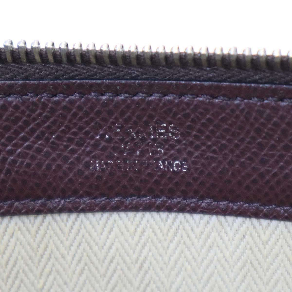 Hermes Zip Tablet Leather Clutch Brown — view 5