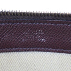 Hermes Zip Tablet Leather Clutch Brown — view 5