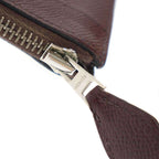 Hermes Zip Tablet Leather Clutch Brown — view 9
