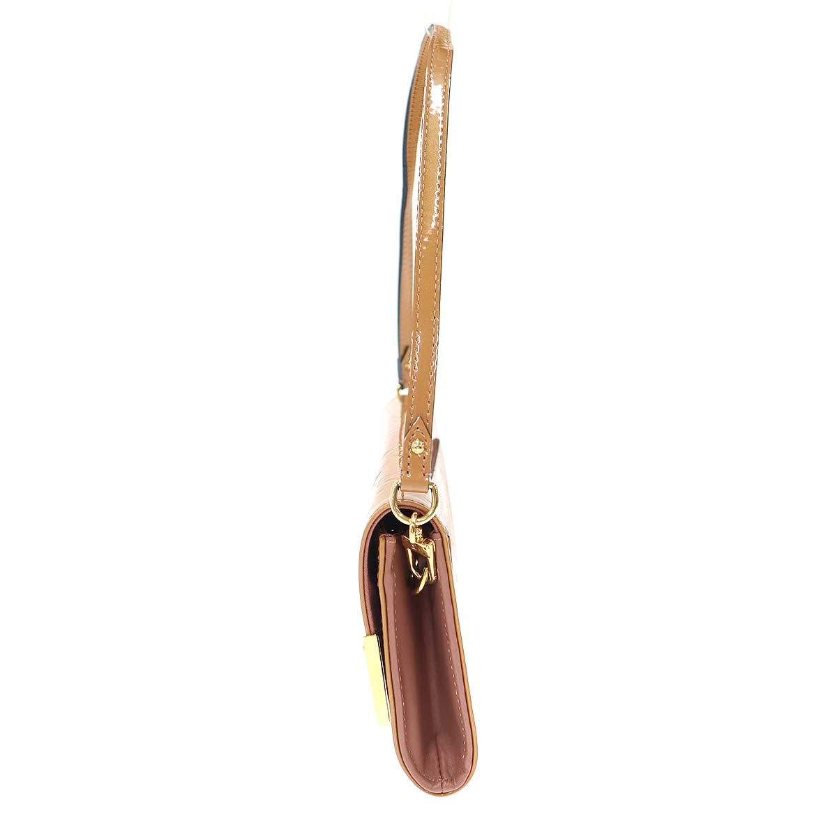 Louis Vuitton Vernis Et Rossmore MM Monogram Shoulder Bag Beige — view 3