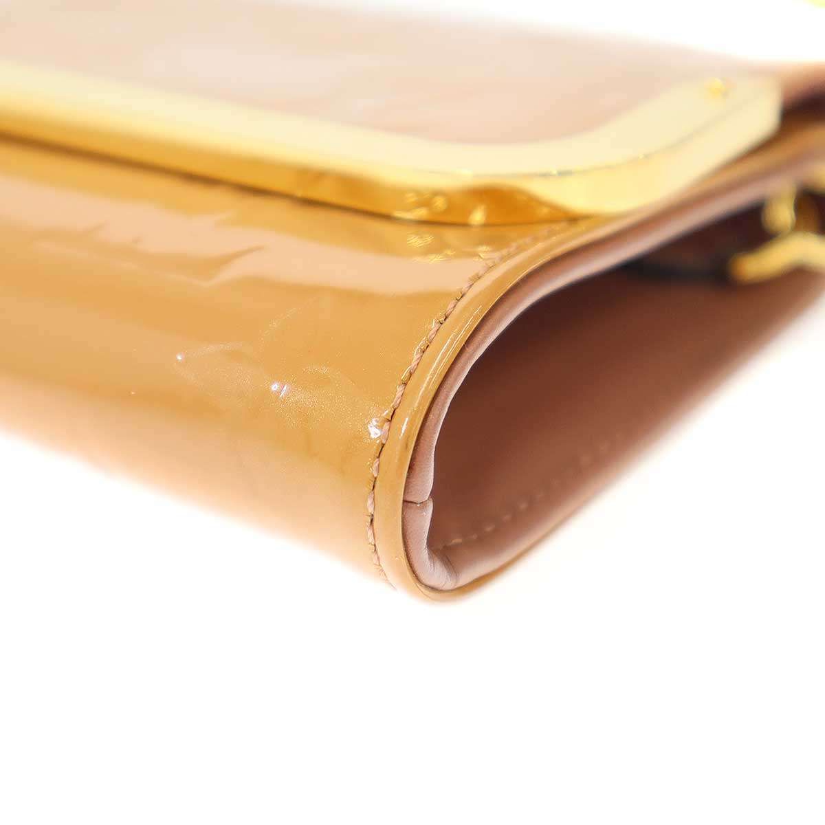Louis Vuitton Vernis Et Rossmore MM Monogram Shoulder Bag Beige — view 8