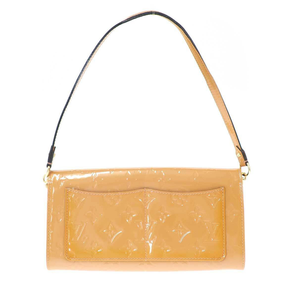 Louis Vuitton Vernis Et Rossmore MM Monogram Shoulder Bag Beige — view 2
