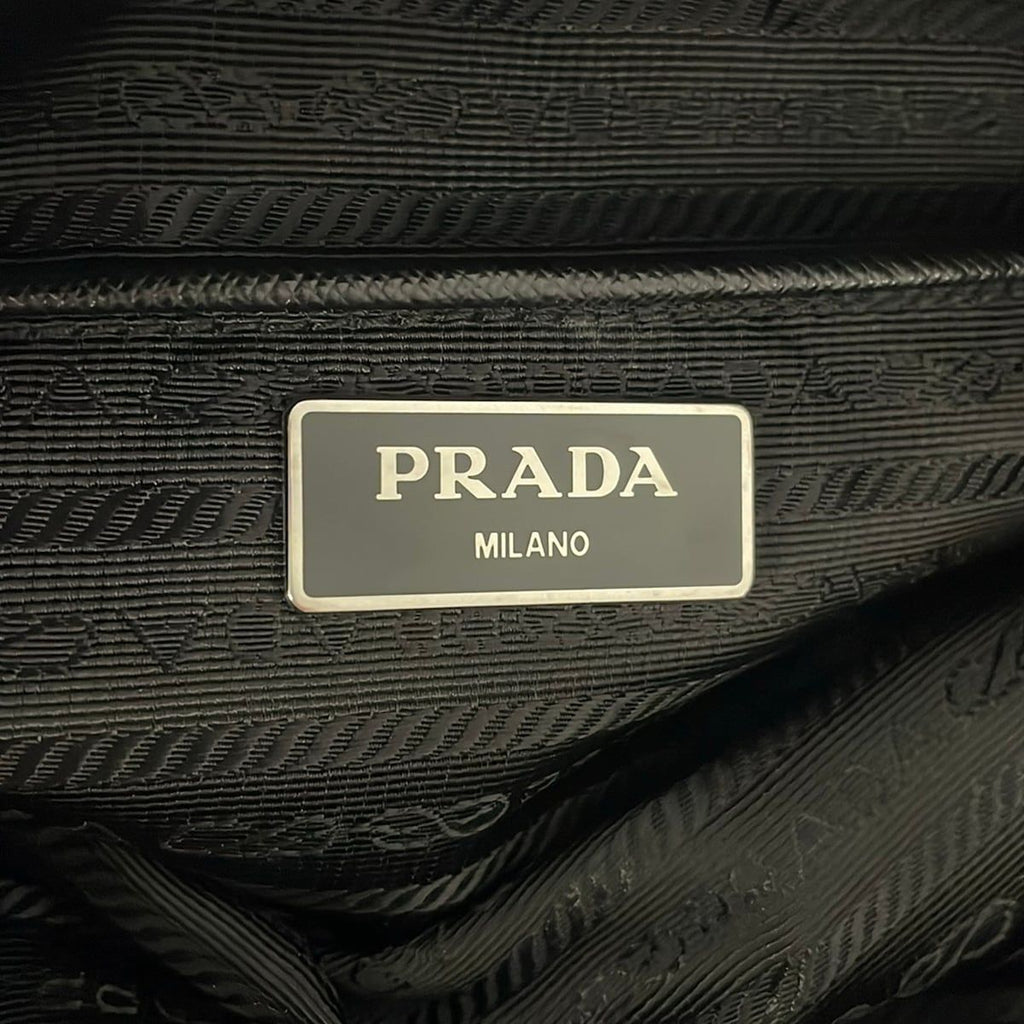 Prada Shoulder Bag Black Crossbody Leather — view 9