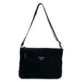 Prada Shoulder Bag Black Crossbody Leather