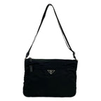 Prada Shoulder Bag Black Crossbody Leather
