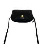 Dior Vintage CD Logo Leather Mini Shoulder Bag Pochette Black — view 4