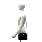 Dior Vintage CD Logo Leather Mini Shoulder Bag Pochette Black — view 2