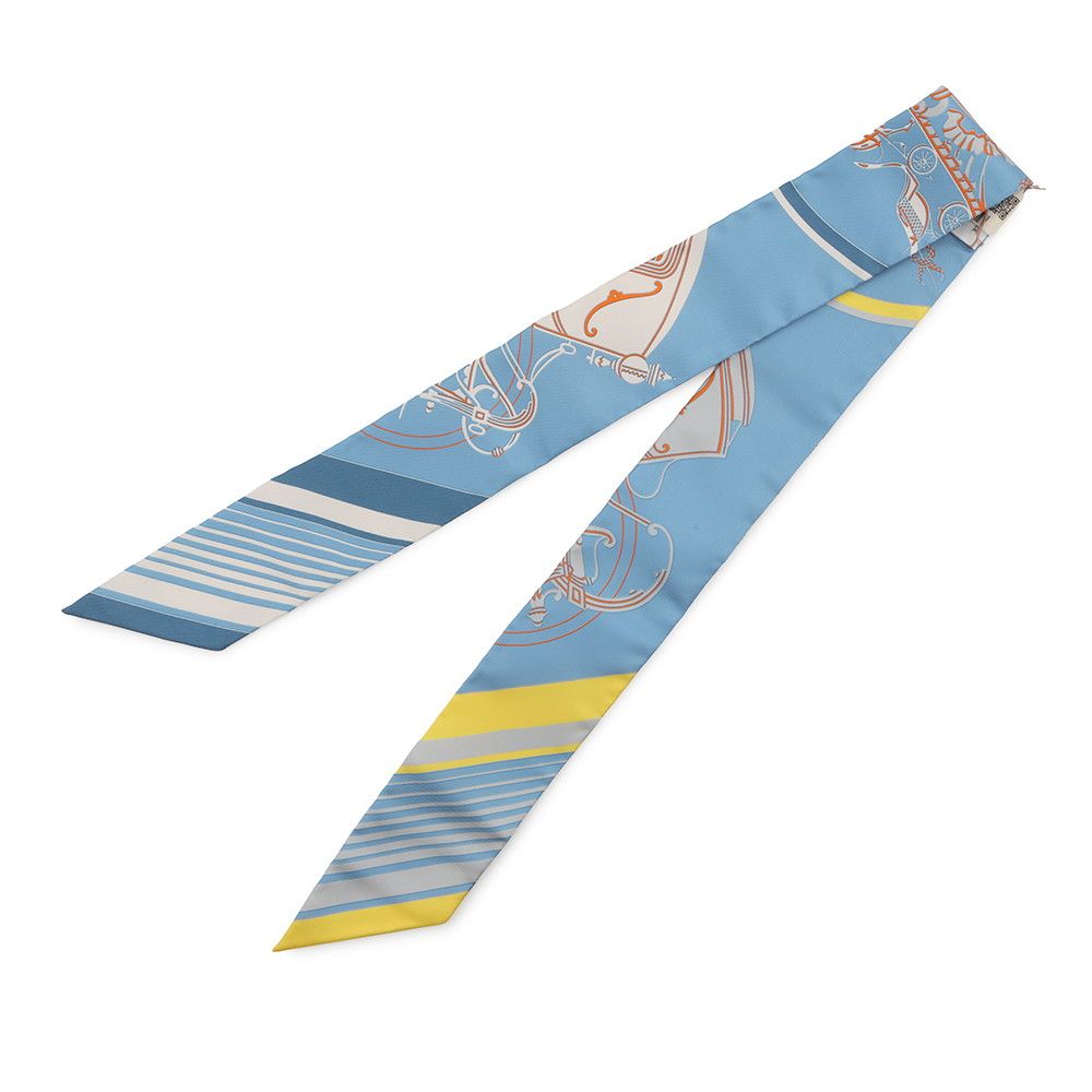 Hermes Scarf Twilly Ex-Libris Ex Libris Silk Twill — view 2