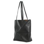 Loewe Tote Puzzle Fold Shiny Calf Leather Black — view 2