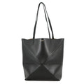 Loewe Tote Puzzle Fold Shiny Calf Leather Black
