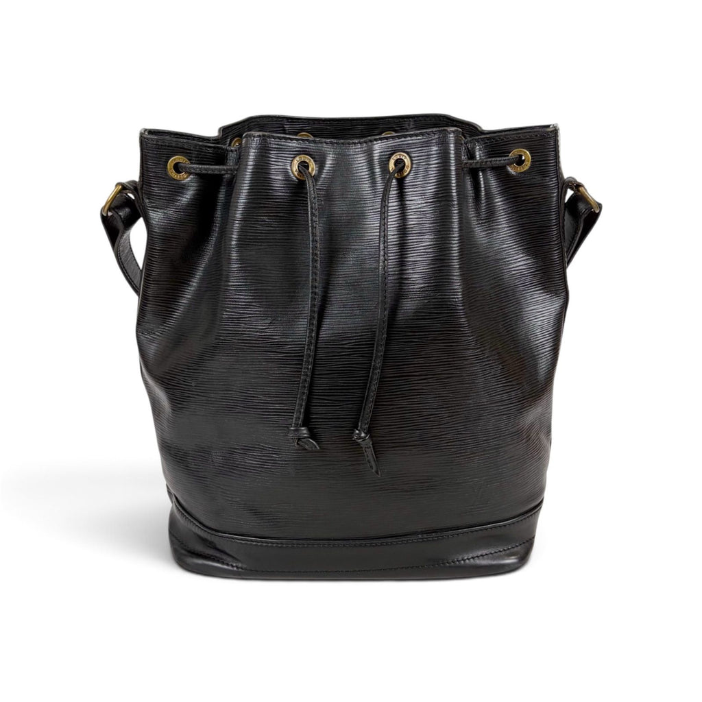 Louis Vuitton Noe Shoulder Bag Drawstring Noir Black Epi Leather — view 5