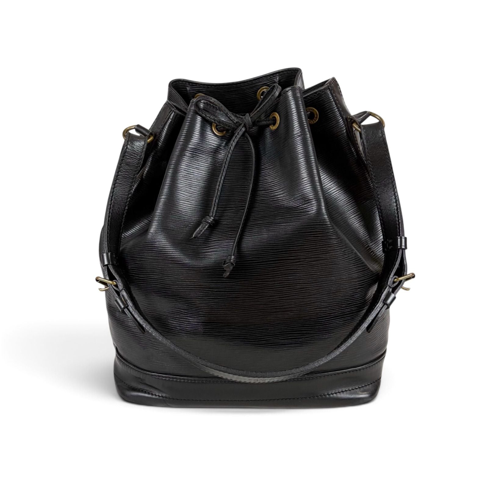 Louis Vuitton Noe Shoulder Bag Drawstring Noir Black Epi Leather — view 2