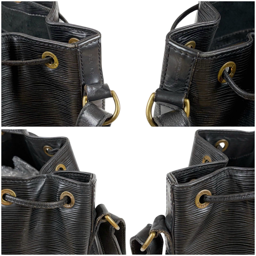 Louis Vuitton Noe Shoulder Bag Drawstring Noir Black Epi Leather — view 8