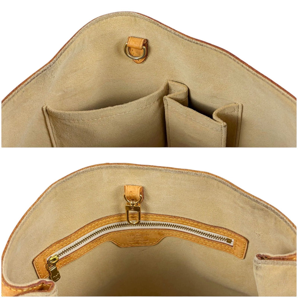 Louis Vuitton Damier Azur Leather Hampstead PM Tote Shoulder — view 9