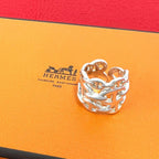Hermes Ancene GM Ring 925 Sterling Silver