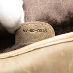Dior Gaucho Handbag Shoulder Beige Leather — view 6