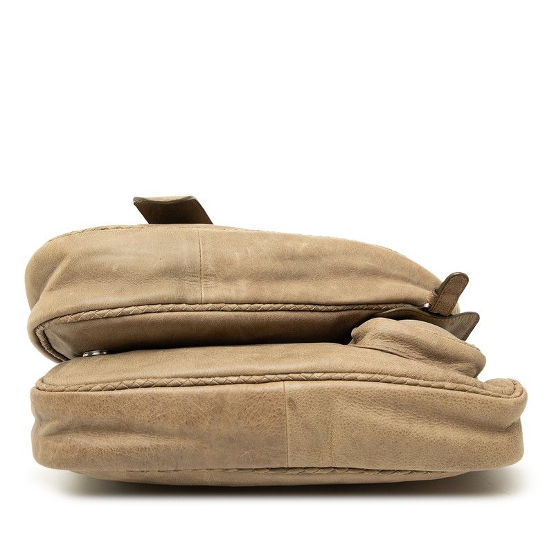 Dior Gaucho Handbag Shoulder Beige Leather — view 3