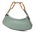 Fendi Orlock Swing Handbag Shoulder Green Leather — view 2