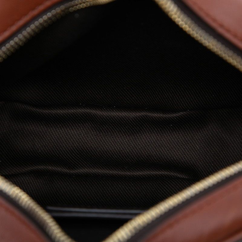 Saint Laurent le Monogram Camera Bag Crossbody Brown Leather — view 4