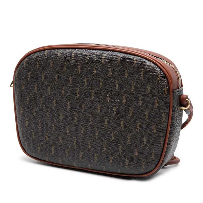 Saint Laurent le Monogram Camera Bag Crossbody Brown Leather — view 2