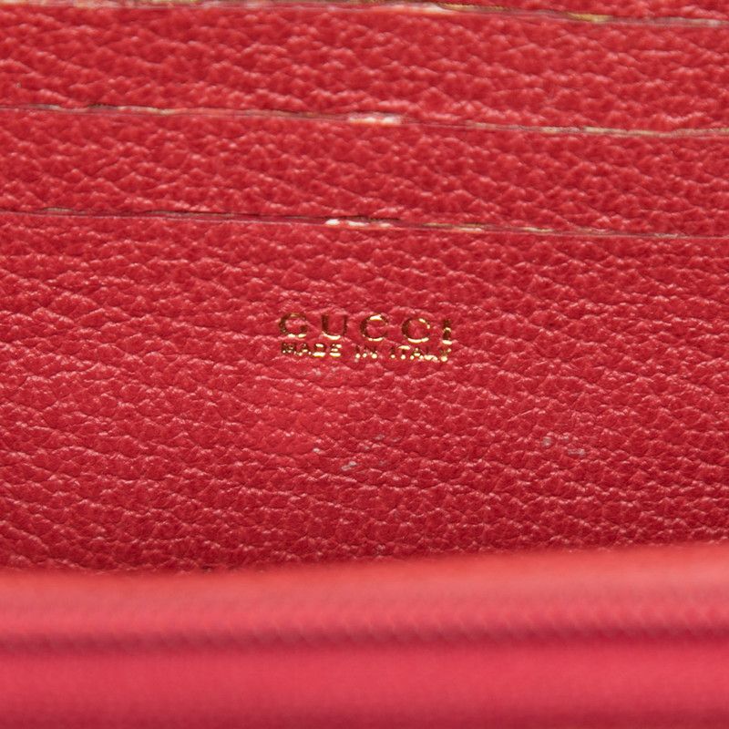 Gucci Bamboo Mini 2-Way Crossbody Shoulder Bag 039 Red Suede Leather — view 5