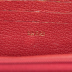 Gucci Bamboo Mini 2-Way Crossbody Shoulder Bag 039 Red Suede Leather — view 5