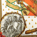 Hermes Carre 90 Napoleon Scarf Multicolor Silk — view 7