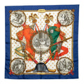 Hermes Carre 90 Napoleon Scarf Multicolor Silk