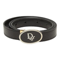 Dior Logo Belt 70 28 Black Leather