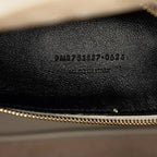 Saint Laurent YSL Logo le 7 Shoulder Bag White Leather — view 6