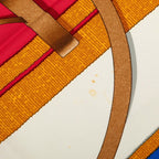 Hermes Carre 90 Grand Manege Great Training Technique Scarf Blue Red White Silk — view 4