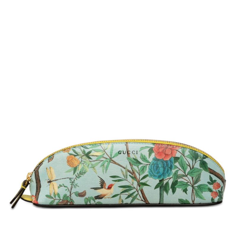 Gucci Tian Pouch Case Pencil Blue Multicolor