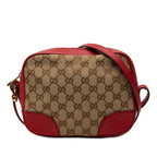 Gucci GG Canvas Crossbody Shoulder Bag Beige
