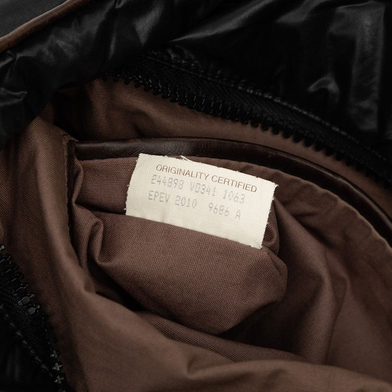 Bottega Veneta Spinnaker Tote Shoulder Bag Black Brown Nylon Leather — view 5
