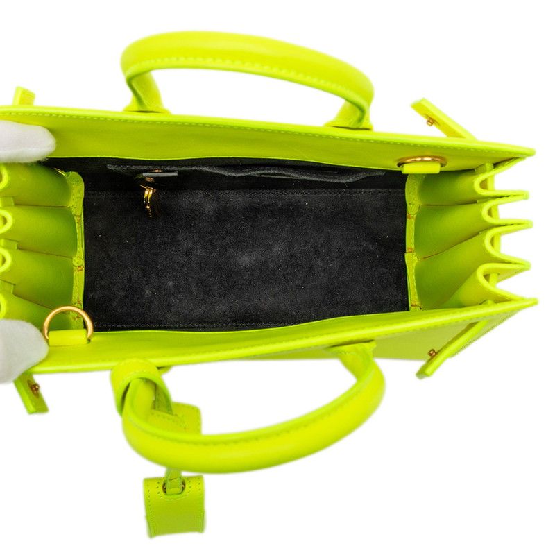 Saint Laurent Sac de Jour Nano 2-Way Shoulder Bag Yellow Leather — view 4