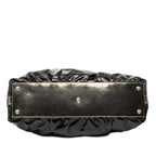 Gucci Bamboo 2-Way Shoulder Bag Black Gold Patent Leather — view 3