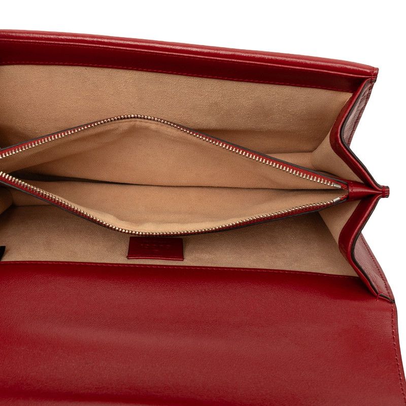 Gucci GG Tweed Dionysus Chain Shoulder Bag White Red Black — view 4