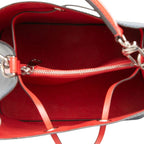 Louis Vuitton Epi Neo Noe MM 2-Way Shoulder Bag Andigo Blue Navy Red Leather — view 4