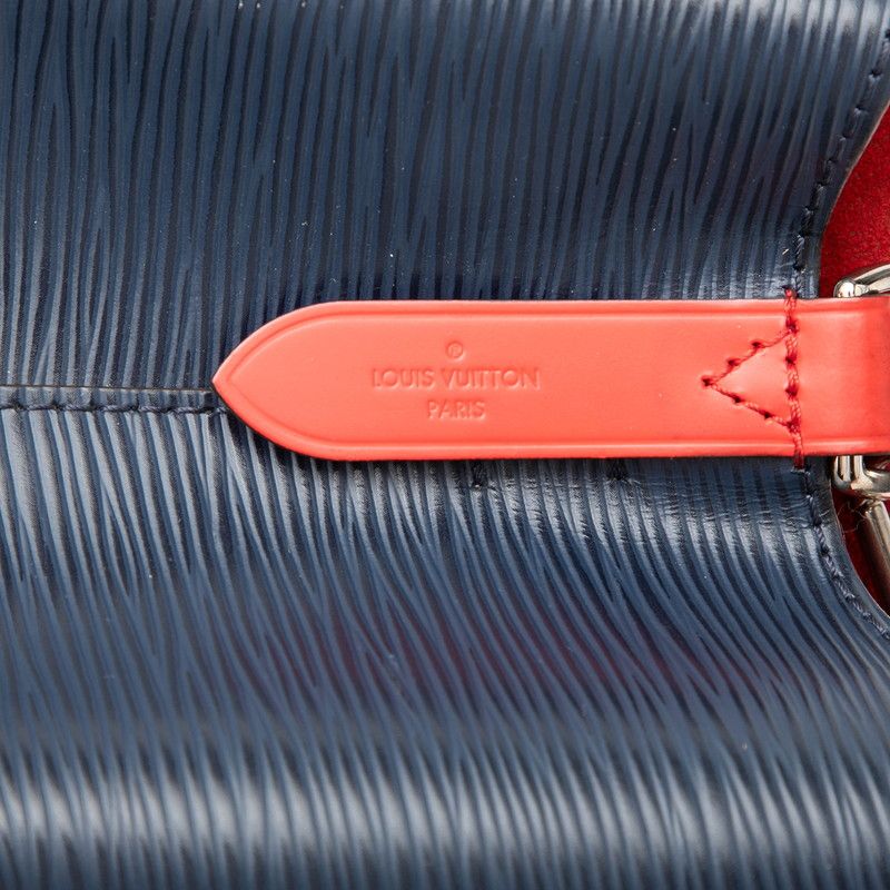 Louis Vuitton Epi Neo Noe MM 2-Way Shoulder Bag Andigo Blue Navy Red Leather — view 5