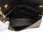 Louis Vuitton Monogram Pochette LV Thelma Chain Shoulder Bag Brown Black Leather — view 4