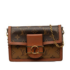 Louis Vuitton Monogram Reverse Portefeuille Dauphine Crossbody Chain Shoulder