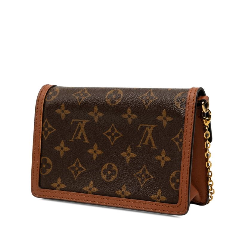 Louis Vuitton Monogram Reverse Portefeuille Dauphine Crossbody Chain Shoulder — view 2