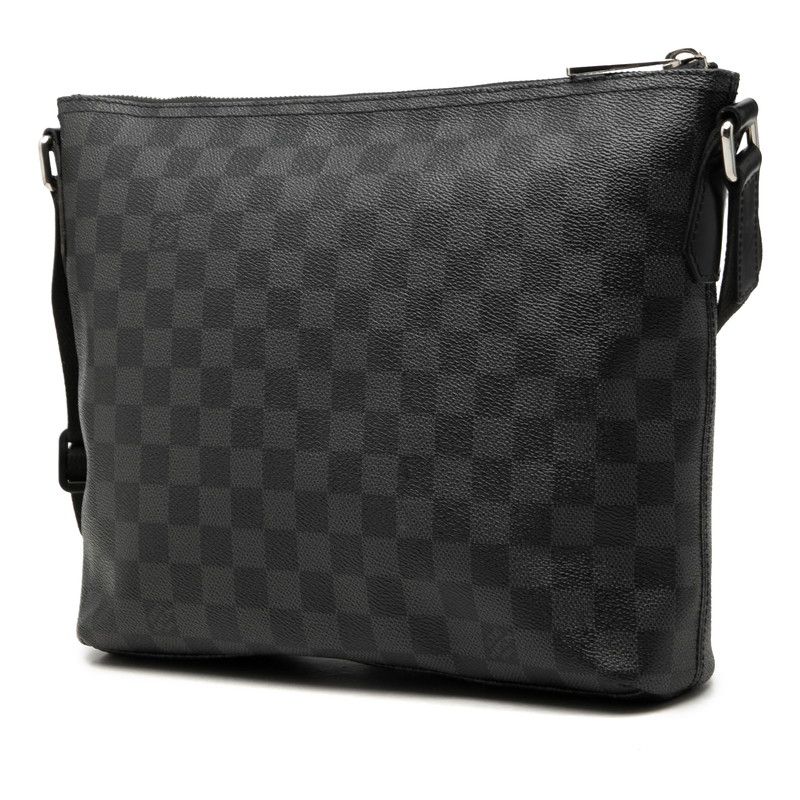Louis Vuitton Damier Graphite Mick PM Crossbody Shoulder Bag Black Gray Leather — view 2