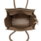 Celine Luggage Micro Handbag Beige Leather — view 4