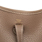 Hermes Evelyne TPM Amazon Crossbody Shoulder Bag Etoupe Gray Gold Taurillon — view 5