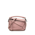 Loewe Puzzle Mini 2-Way Shoulder Bag Pink Leather