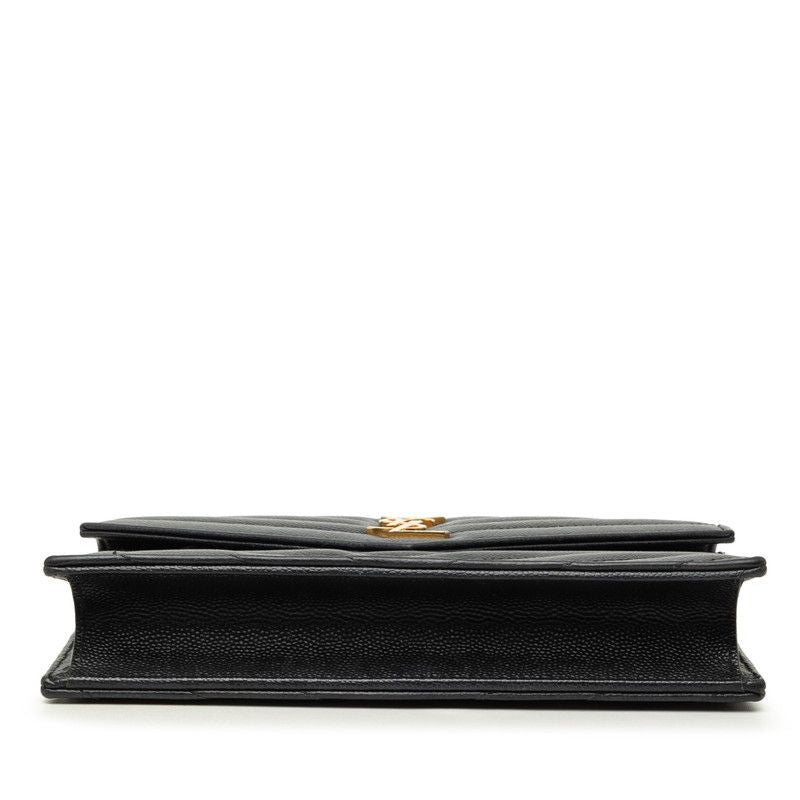 Saint Laurent Cassandra Envelope YSL Logo Crossbody Chain Wallet Shoulder — view 3